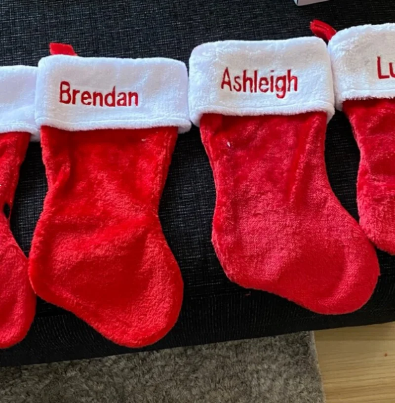 Personalized Embroidered Name Christmas Decorative Supplies Short Plush Christmas Big Red Gift Bag Holiday Dressing
Personalized Embroidered Name Christmas Decorative Supplies Short Plush Christmas Big Red Gift Bag Holiday Dressing
