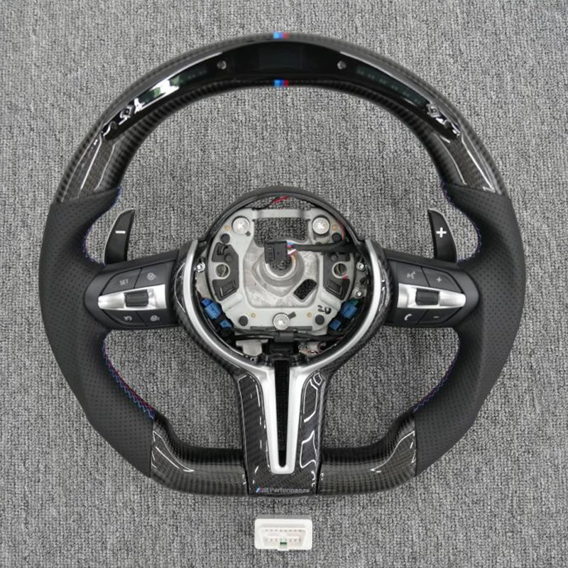 Автомобильное рулевое колесо из углеродного волокна для BMW F06 /F10/F12/F13/F8X, классический полный комплект рулевого колеса с подвесными кнопками
Автомобильное рулевое колесо из углеродного волокна для BMW F06 /F10/F12/F13/F8X, классический полный комплект рулевого колеса с подвесными кнопками