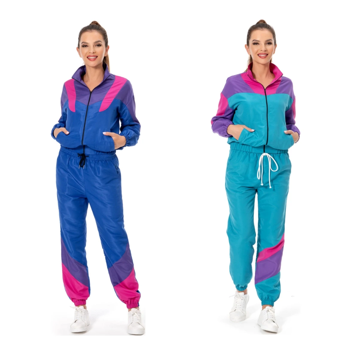 Women 80s 90s Hippie Disco Cosplay Costumes Hip Hop Sportwear Retro Tracksuit Vintage Party Outfit For Halloween Carnival Ladies
Women 80s 90s Hippie Disco Cosplay Costumes Hip Hop Sportwear Retro Tracksuit Vintage Party Outfit For Halloween Carnival Ladies