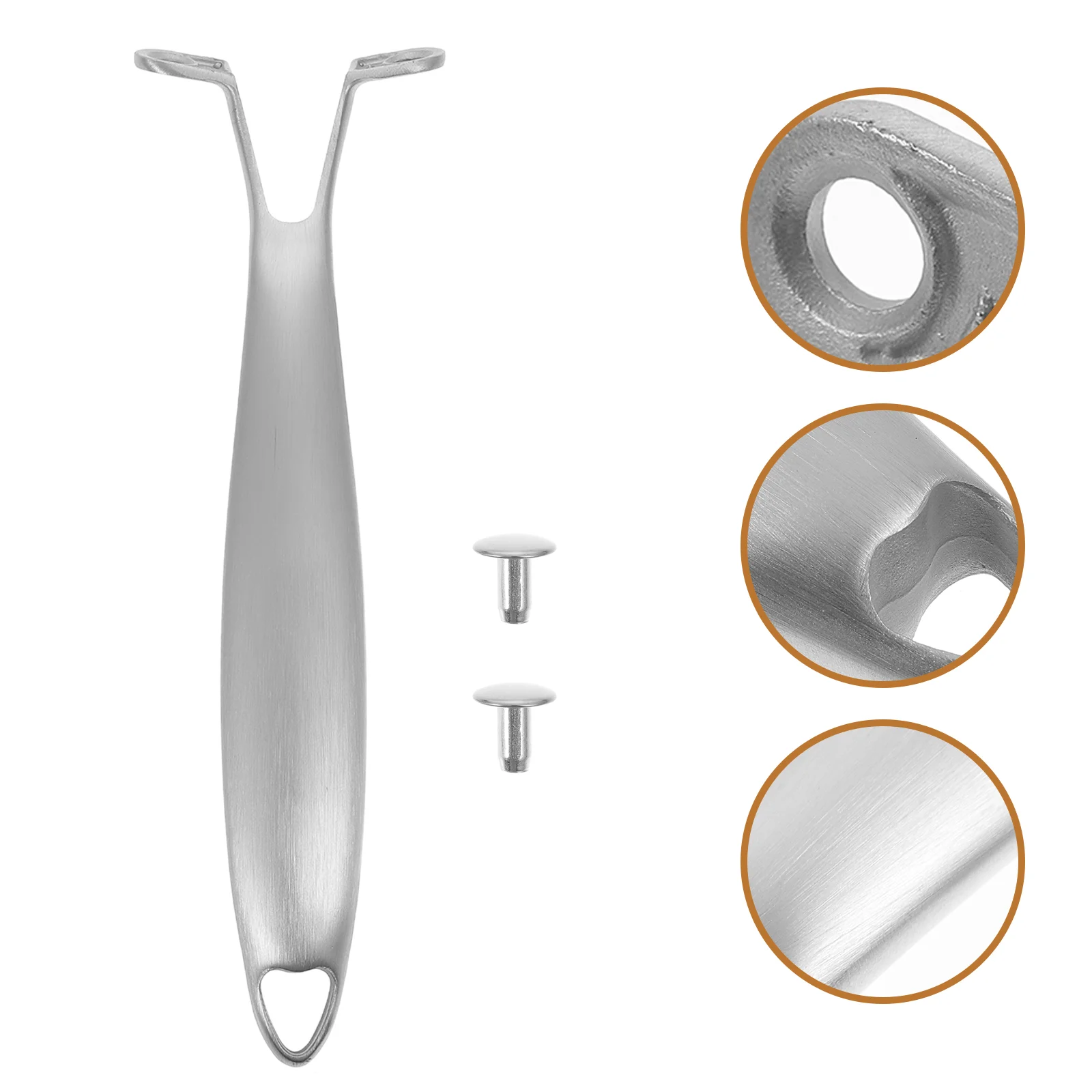 Pot Handle Ergonomic Pan Grip Stainless Steel Replacement Cookware Parts Universal
Pot Handle Ergonomic Pan Grip Stainless Steel Replacement Cookware Parts Universal
