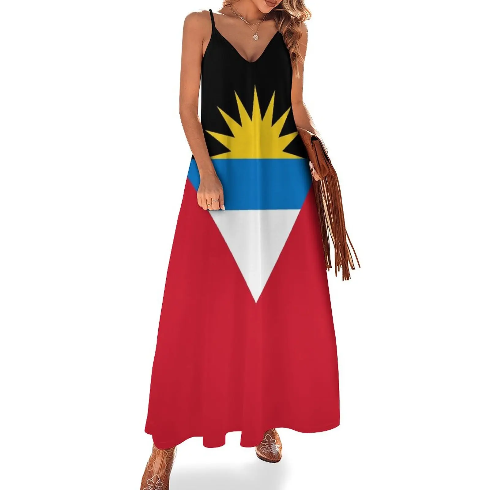 Antigua and Barbuda Sleeveless Dress women's evening dresses loose summer dress Clothing female
Antigua and Barbuda Sleeveless Dress women's evening dresses loose summer dress Clothing female