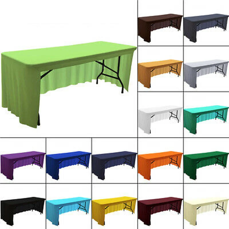 6FT 8FT Rectangle Stretch Tablecloth Rectangular Spandex Table Cover Elastic Wedding Party Table Cloth Tight Fit Fitted
6FT 8FT Rectangle Stretch Tablecloth Rectangular Spandex Table Cover Elastic Wedding Party Table Cloth Tight Fit Fitted