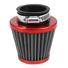 38Mm Air Filter Intake Induction Kit Universal for Off-Road Motorcycle ATV Dirt Pit Bike Mushroom Head Air Filter Cleaner Red
