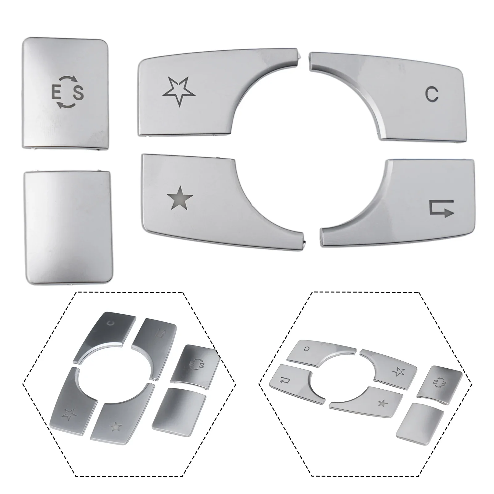 6-pcs Multimedia Button Cover Centre Console Multimedia Button Cover For 10-15 For -Mercedes-Benz E-Class W212 Accessories
6-pcs Multimedia Button Cover Centre Console Multimedia Button Cover For 10-15 For -Mercedes-Benz E-Class W212 Accessories