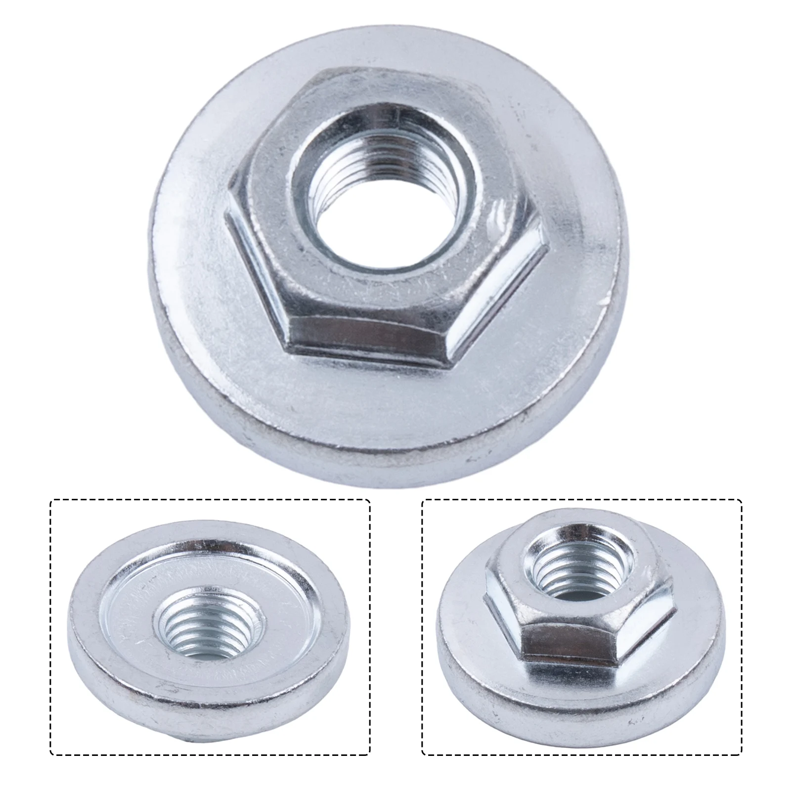 Angle Grinder Nut Silver Stainless Steel Hexagon Nut Pressure Plate Practical and Easy to Carry for 100 Type Angle Grinder
Angle Grinder Nut Silver Stainless Steel Hexagon Nut Pressure Plate Practical and Easy to Carry for 100 Type Angle Grinder