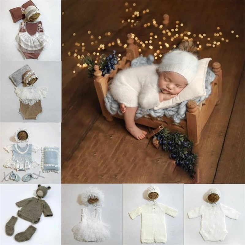 0-1Month Newborn Photography Props Baby Hat Headband with Lace Romper Bodysuits Outfit Infant Girls Photography Clothing 
0-1Month Newborn Photography Props Baby Hat Headband with Lace Romper Bodysuits Outfit Infant Girls Photography Clothing