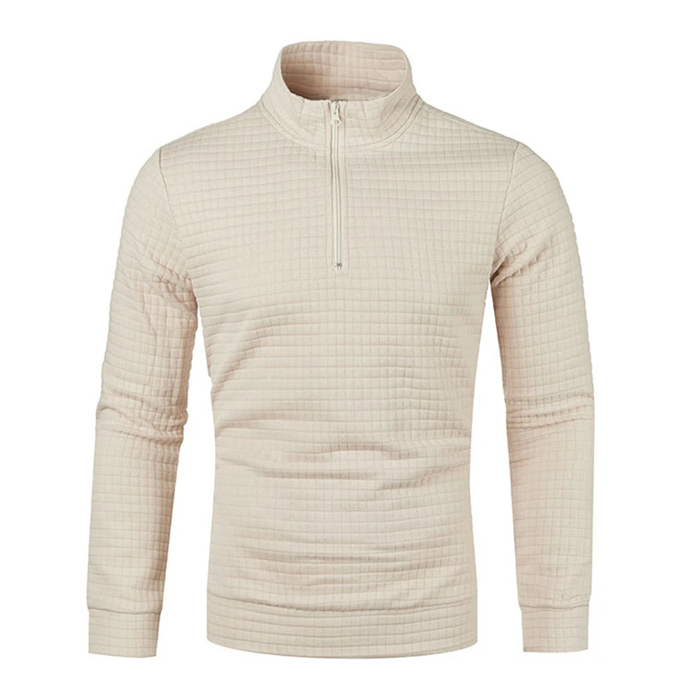 Mens Casual Waffle Standing CollarLong Sleeve Stand-Up Zip Neck T Shirt Slim Fit Jumper Tops Tee Solid Men's Pullover Sweater
Mens Casual Waffle Standing CollarLong Sleeve Stand-Up Zip Neck T Shirt Slim Fit Jumper Tops Tee Solid Men's Pullover Sweater