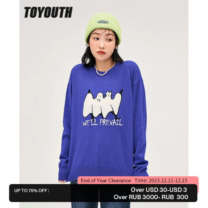 Toyouth Women Sweater 2022 Winter Long Sleeve O Neck Loose Knitted Pullover Funny Print Warm Casual Chic Tops
Toyouth Women Sweater 2022 Winter Long Sleeve O Neck Loose Knitted Pullover Funny Print Warm Casual Chic Tops