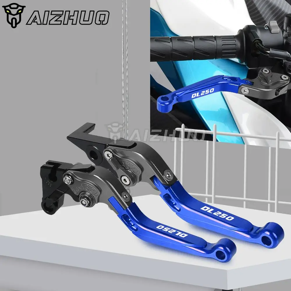 For SUZUKI DL250 V-STROM 2017-2018 DL 250 VStrom DL-250 V strom Motorcycle CNC Adjustable Brake Clutch Lever Handle Hand Grips 
For SUZUKI DL250 V-STROM 2017-2018 DL 250 VStrom DL-250 V strom Motorcycle CNC Adjustable Brake Clutch Lever Handle Hand Grips