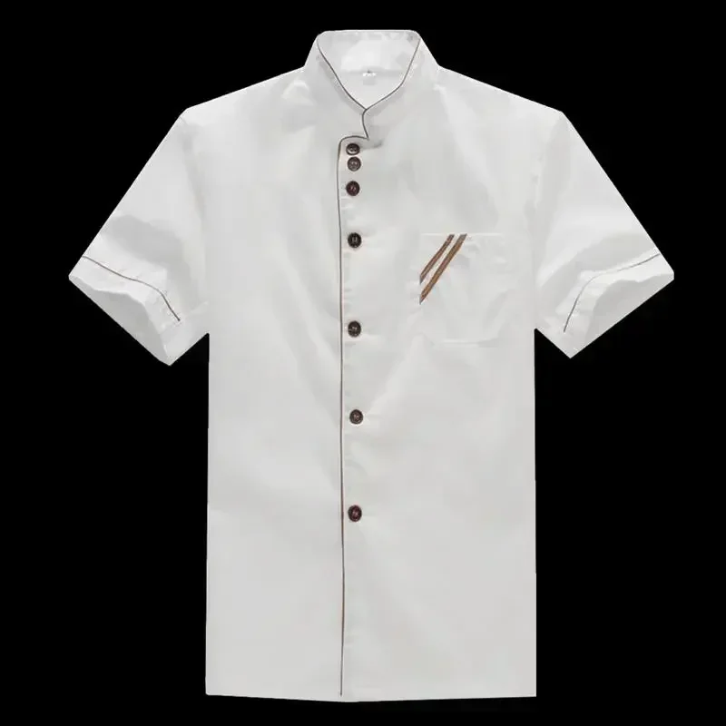 

pc Sleeve Service Basical 1 Chef Bakery Unisex Jacket Short Shirt Uniform Catering Food Hotel for