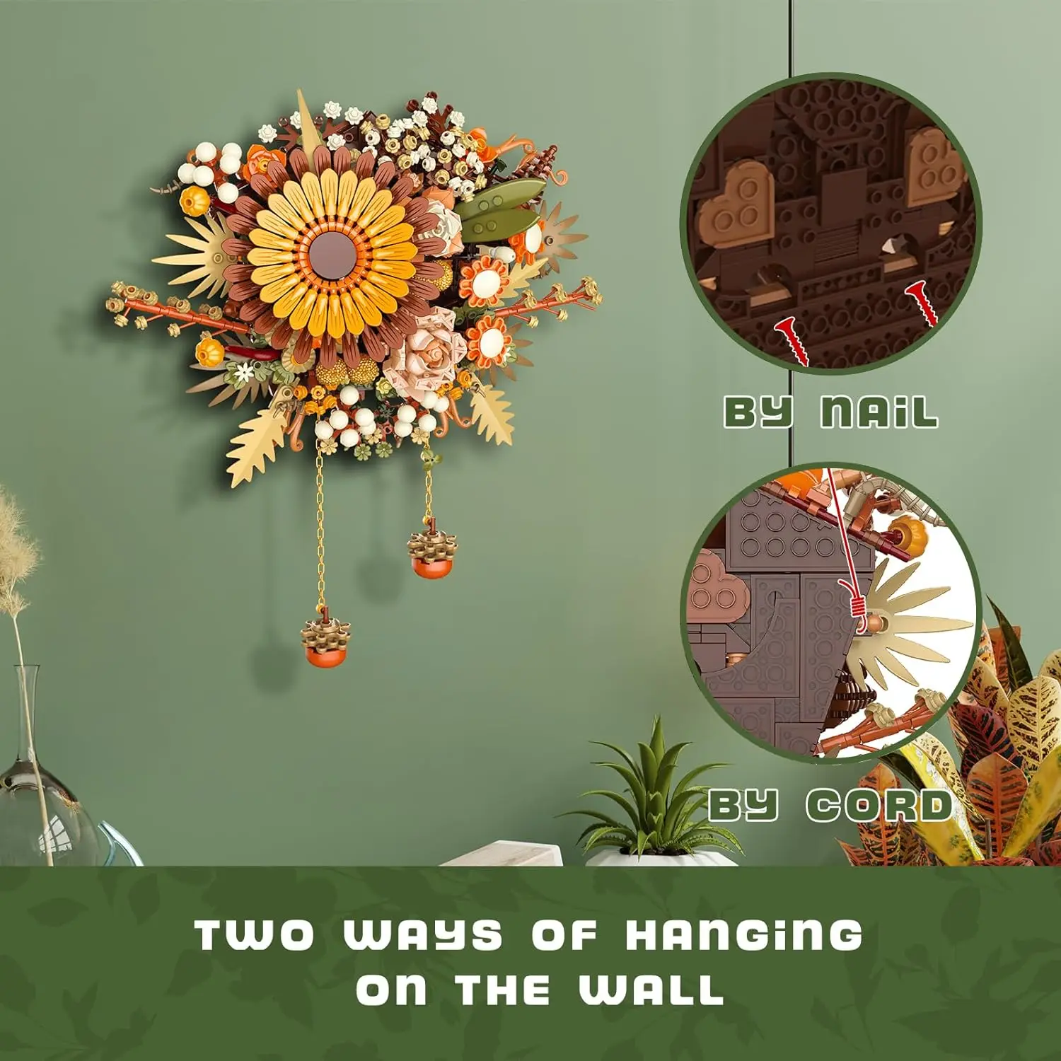 Nordic Art Wall Hanging Flowers Bricks Mounted Eternal Sunflower Building Block For Girls Gifts Toys Home Decoration
Nordic Art Wall Hanging Flowers Bricks Mounted Eternal Sunflower Building Block For Girls Gifts Toys Home Decoration