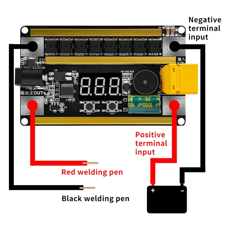 GX591 99 Gear Intelligent CNC Spot Welder New 8V-24V 0.1-0.2Mm 2400A MAX Portable 18650 Lithium Battery Spot Welder DIY Kit
GX591 99 Gear Intelligent CNC Spot Welder New 8V-24V 0.1-0.2Mm 2400A MAX Portable 18650 Lithium Battery Spot Welder DIY Kit