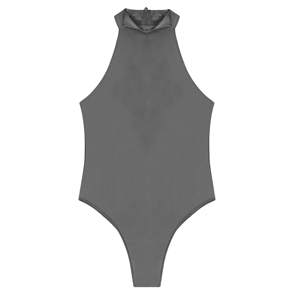 Mens Oil Glossy Sleeveless Bodysuit Solid Color Back Zip-Up Leotard Jumpsuit Elastic Male Romper Breathable Bikini Lingerie
Mens Oil Glossy Sleeveless Bodysuit Solid Color Back Zip-Up Leotard Jumpsuit Elastic Male Romper Breathable Bikini Lingerie