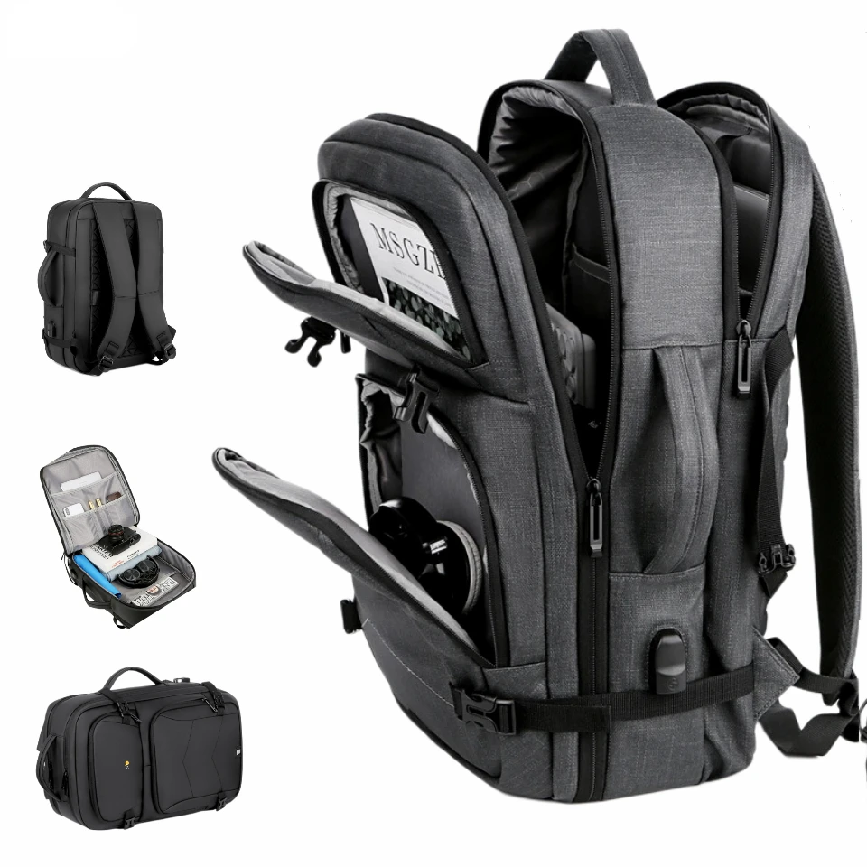 

Luxury Large Business Backpack For Men Women 15.6“ Laptop Bag USB Schoolbag Rucksack Computer Backbag Mochila Travel Daypack