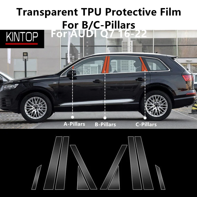 For AUDI Q7 16-22 B/C-Pillars Transparent TPU Protective Film Anti-scratch Repair Film Accessories Refit
For AUDI Q7 16-22 B/C-Pillars Transparent TPU Protective Film Anti-scratch Repair Film Accessories Refit