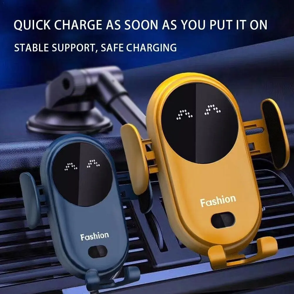 Smart Wireless Car Charger Phone Holder Infrared Auto Sensing Cell Phone Fast Charger Mount for iPhone Samsung Mi Huawei Android
Smart Wireless Car Charger Phone Holder Infrared Auto Sensing Cell Phone Fast Charger Mount for iPhone Samsung Mi Huawei Android