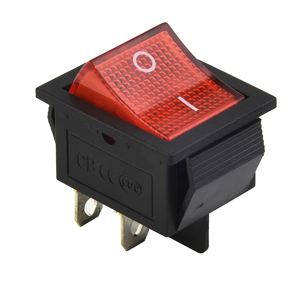 10Pcs Red Light Illuminated 4 Pin DPST ON/OFF Snap In Rocker Switch KCD4 15A/250V 20A/125V AC Tool Parts
10Pcs Red Light Illuminated 4 Pin DPST ON/OFF Snap In Rocker Switch KCD4 15A/250V 20A/125V AC Tool Parts