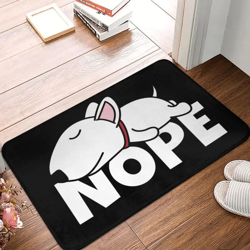 Nope Bull Terrier Dog Lazy Front Floor Door Entrance Mats Indoor Animal Pet Kitchen Bathroom Doormat Living Room Carpet Rug
Nope Bull Terrier Dog Lazy Front Floor Door Entrance Mats Indoor Animal Pet Kitchen Bathroom Doormat Living Room Carpet Rug