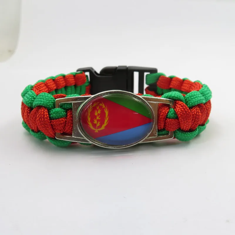 

Love Eritrea Bracelet Fashion Eritrea Flag Wrap Bracelets Jewelry Friendship Lovers Bangles Gifts