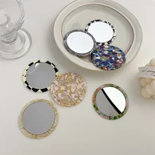 Vintage Makeup Mirror Portable Acrylic Daily Cosmetic Handheld Mirror Gift for Women Girls Korean Style Round Vanity Mirror 
Vintage Makeup Mirror Portable Acrylic Daily Cosmetic Handheld Mirror Gift for Women Girls Korean Style Round Vanity Mirror