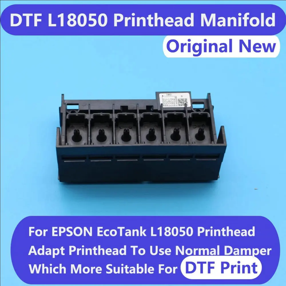 

L18050 XP600 крышка печатающей головки коллектора L8050 DTF адаптер преобразователя для головки применяются аксессуары для принтера L18050