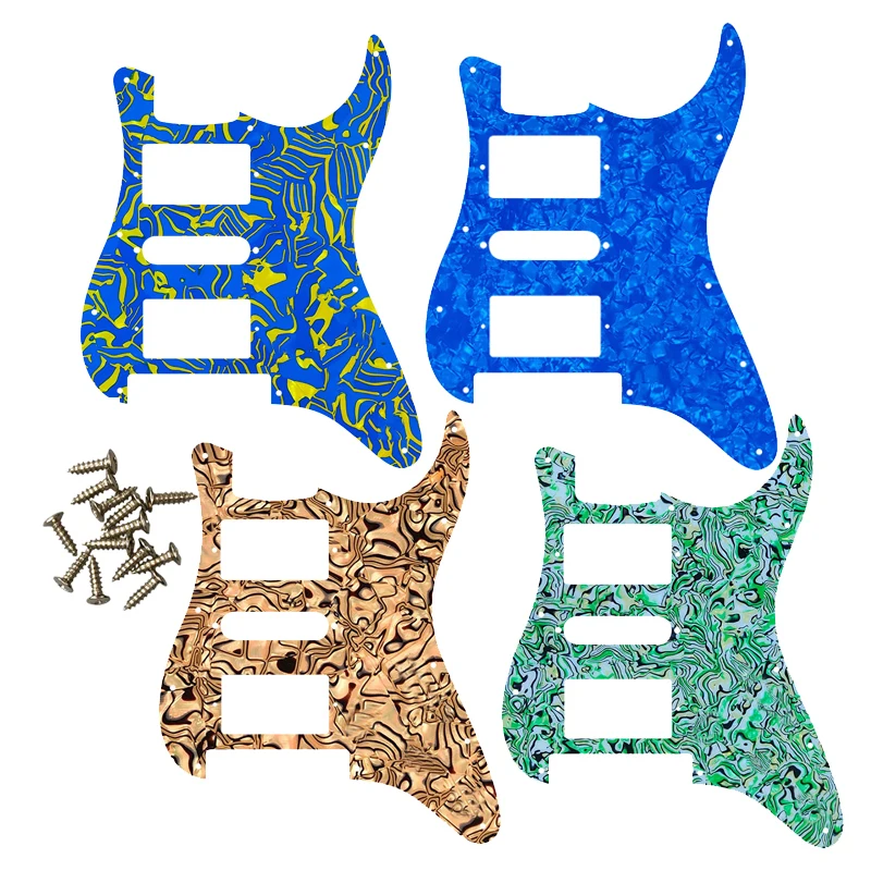 Guitar Pickguard For US 11Screw Holes Strat With Floyd Rose Tremolo Bridge PAF Humbucker Single HSH Scratch Plate No Switch Hole
Guitar Pickguard For US 11Screw Holes Strat With Floyd Rose Tremolo Bridge PAF Humbucker Single HSH Scratch Plate No Switch Hole