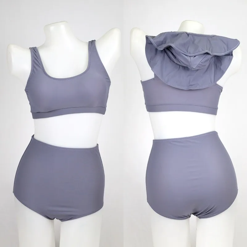 Europe and The United States Sexy High Waist Strap Pure Color with Hat Three-piece Bikini Two-piece Swimsuit
Europe and The United States Sexy High Waist Strap Pure Color with Hat Three-piece Bikini Two-piece Swimsuit