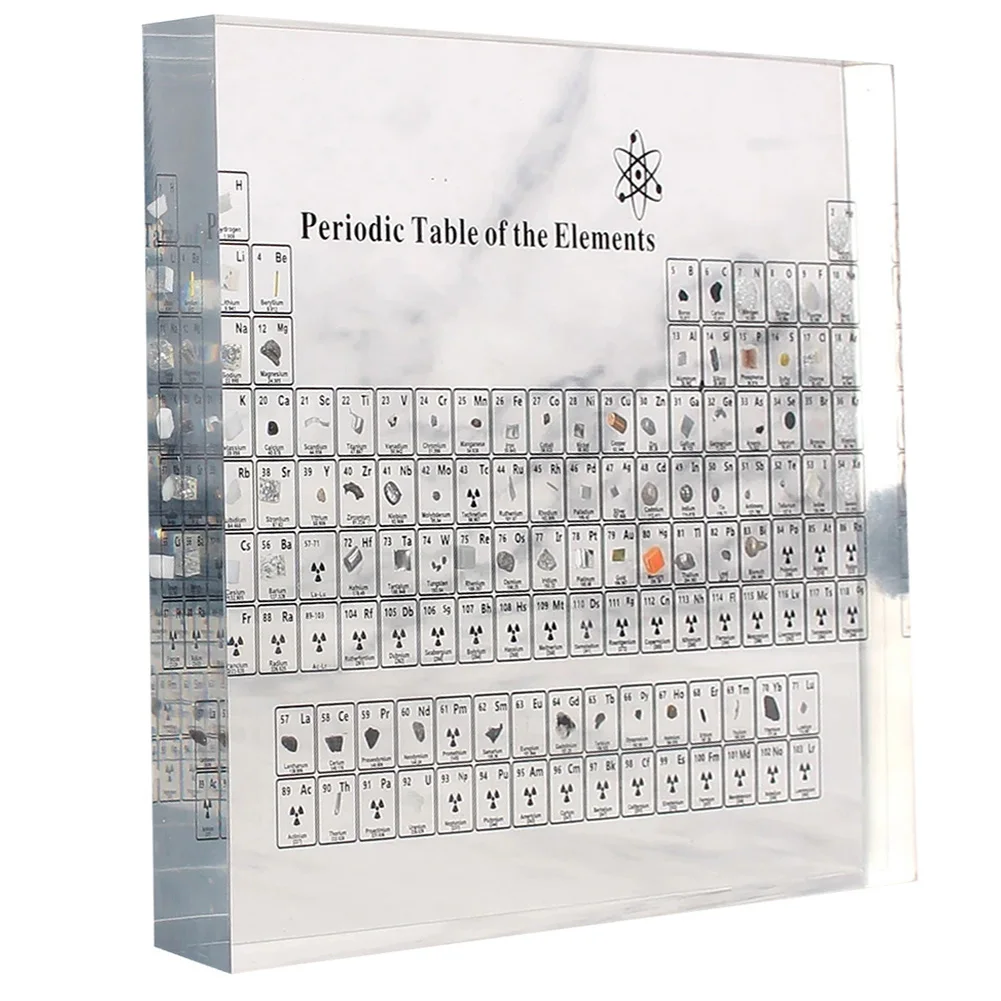 For Science Enthusiasts' Clear Elements Periodic Table Made of Acrylic Excludes Rare and Radioactive Elements Desk Display
For Science Enthusiasts' Clear Elements Periodic Table Made of Acrylic Excludes Rare and Radioactive Elements Desk Display