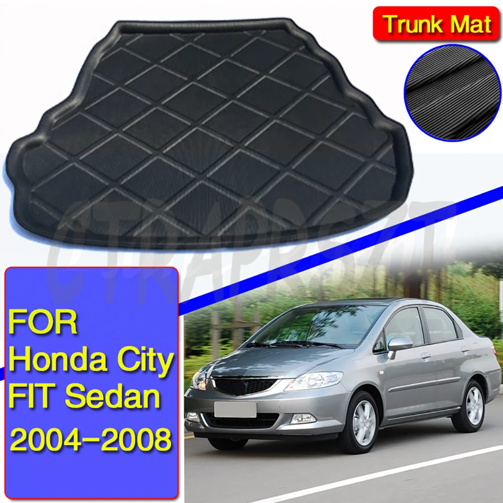 

Car Cargo Liner Rear Trunk Boot Mat Luggage Tray Floor Carpet For Honda FIT JAZZ Sedan 2004-2007 For Honda CITY 2006-2008
