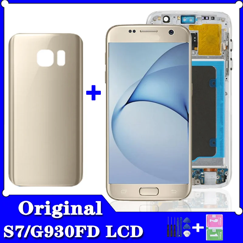 5.1 Original G930F Display For Samsung Galaxy S7 Display With Frame G930 G930F LCD Screen Digitizer Assembly
5.1 Original G930F Display For Samsung Galaxy S7 Display With Frame G930 G930F LCD Screen Digitizer Assembly