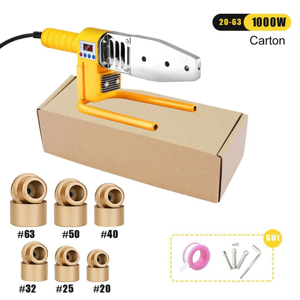 220v 63 Type Electronic Constant Temperature PPR Fuser Pipe Hot Melt Machine Kit For Welding Plastic Pipes PP PPR PB PE PP-C
220v 63 Type Electronic Constant Temperature PPR Fuser Pipe Hot Melt Machine Kit For Welding Plastic Pipes PP PPR PB PE PP-C