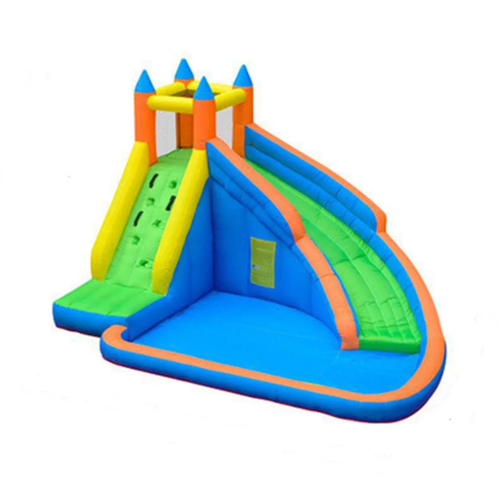 

Mini PVC Inflatable Rainbow Bounce House Kids Jumping Castle for Party Holiday Backyard