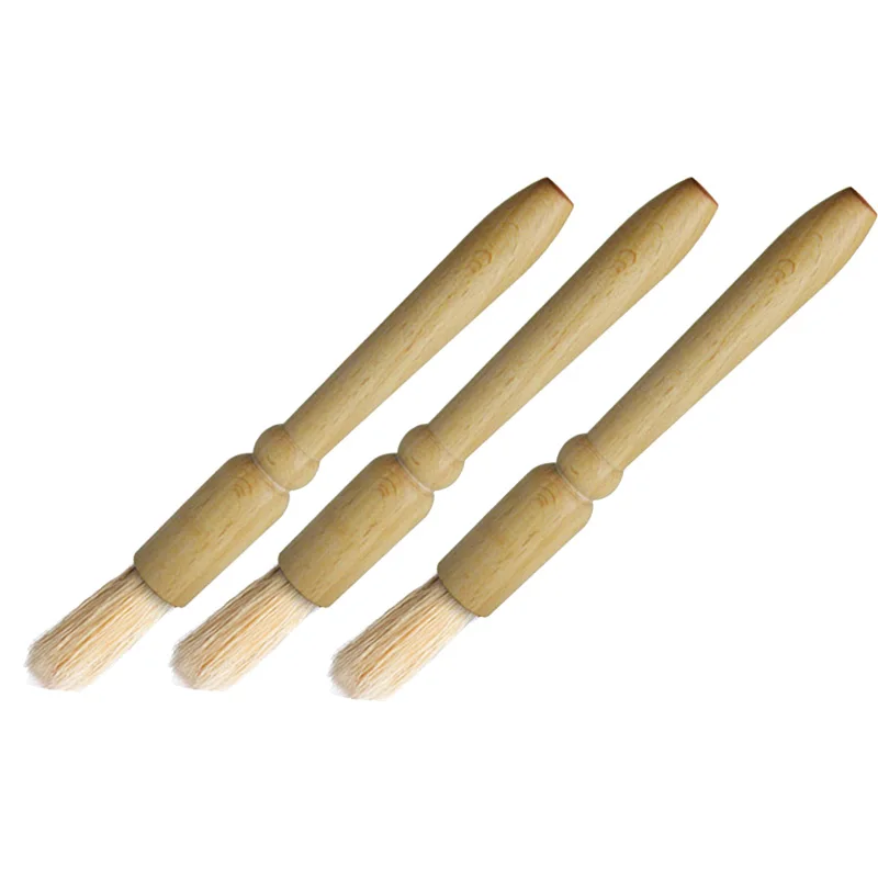 

3 шт./упаковка, щётки для очистки кофемолки, деревянная ручка и натуральная щетина