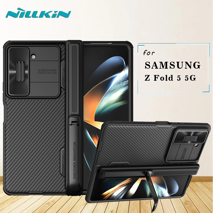 

For Samsung Galaxy Z Fold 5 / W24 5G Case Nillkin Camshield Lens Ultra Thin TPU+PC Protection Back Cover