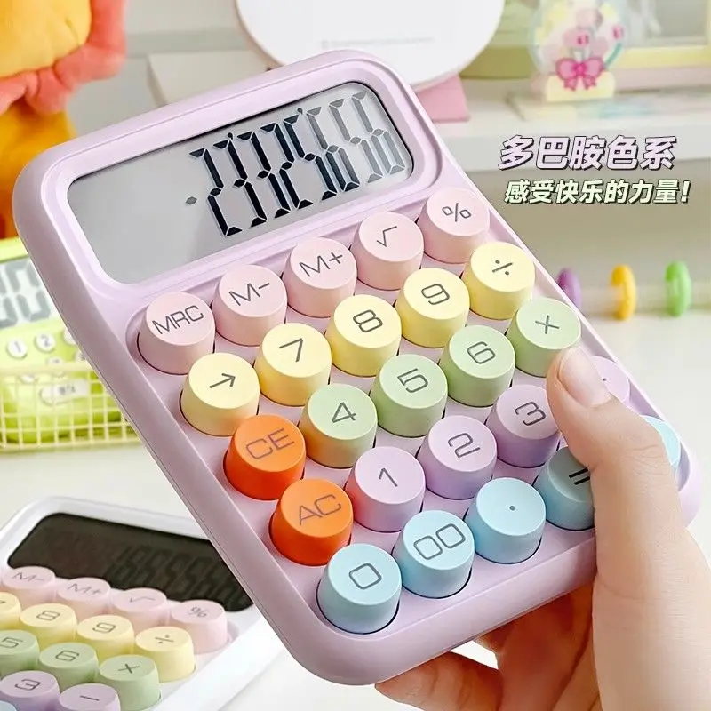 Candy Color Mechanical Keyboard Calculator 12-Digit Large Screen Round Button Detachable For Office School No Voice
Candy Color Mechanical Keyboard Calculator 12-Digit Large Screen Round Button Detachable For Office School No Voice