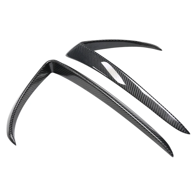 Car headlight decoration fog lampshade real carbon fiber exterior accessories for Tesla model3 2019-2021
Car headlight decoration fog lampshade real carbon fiber exterior accessories for Tesla model3 2019-2021