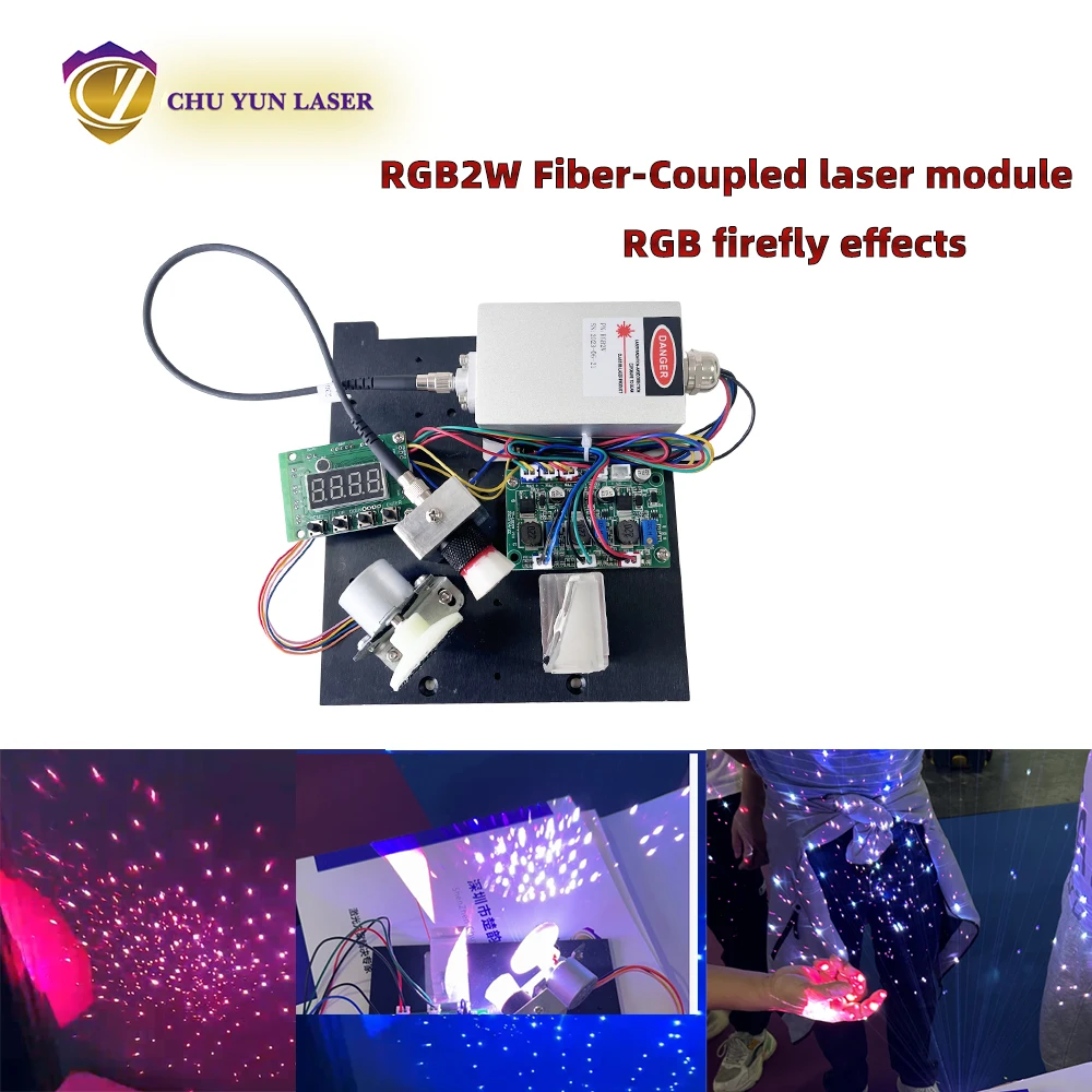 

RGB 2W White Red/Green/Blue firefly Laser Diode Module Stage Lighting analogue modulation