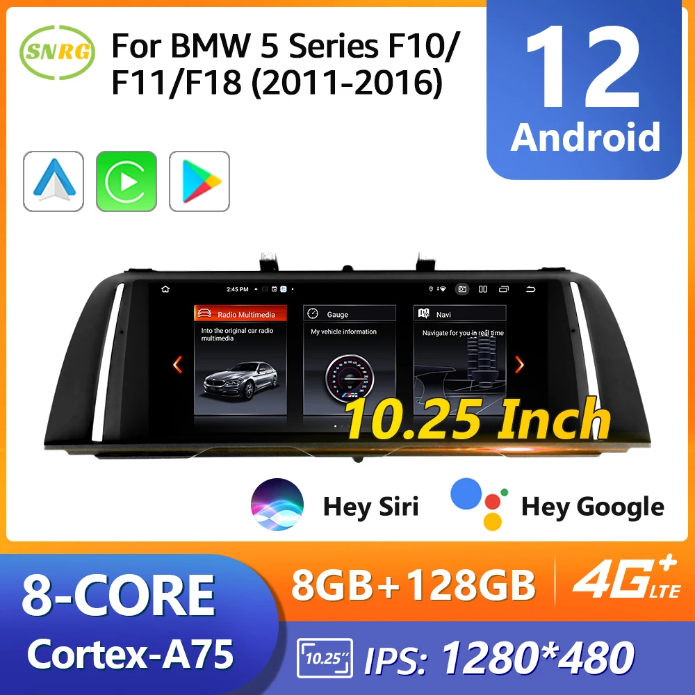 SNRG 10.2'' Android 12 Car Radio For BMW F10 F11 F18 CIC NBT 2Din Carplay Auto Multimedia Navigation Head Unit Audio Stereo
SNRG 10.2'' Android 12 Car Radio For BMW F10 F11 F18 CIC NBT 2Din Carplay Auto Multimedia Navigation Head Unit Audio Stereo