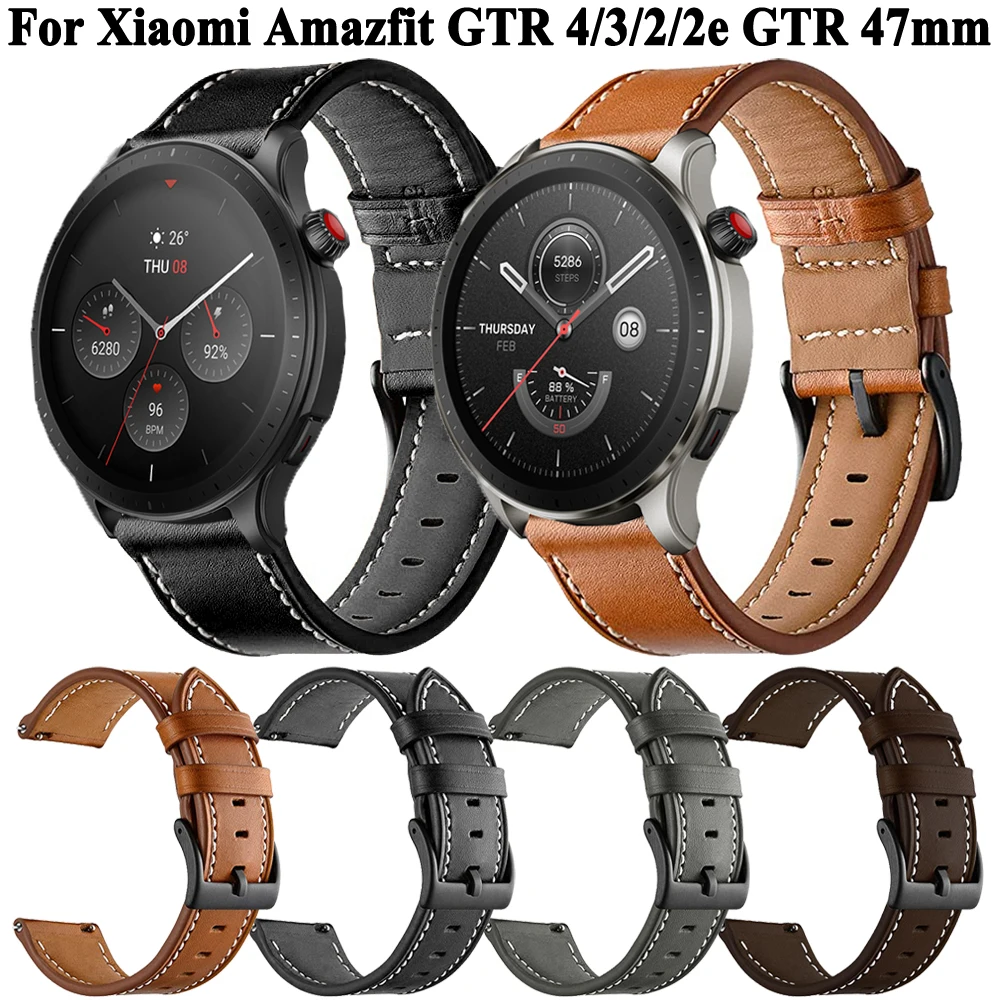 Кожаный браслет для Amazfit GTR, ремешок для Xiaomi Amazfit Stratos / GTR2 / GTR 2e / GTR 3 Pro / GTR 4, 22 мм
Кожаный браслет для Amazfit GTR, ремешок для Xiaomi Amazfit Stratos / GTR2 / GTR 2e / GTR 3 Pro / GTR 4, 22 мм