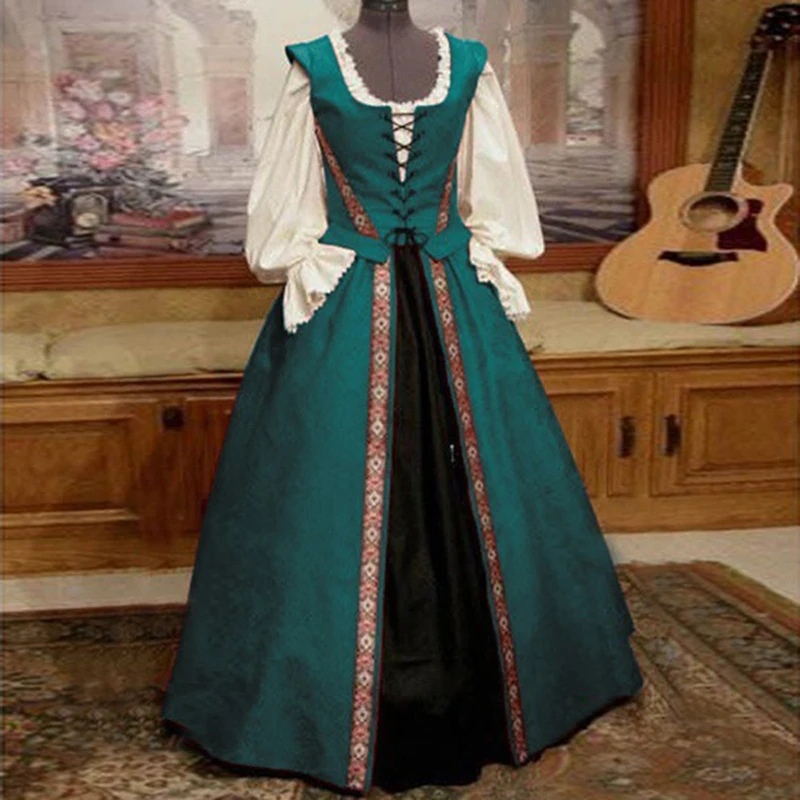 Cosplay Medieval Renaissance Gown Palace Princess Dress Victorian Vintage Party Costume Lace Long Sexy Robe Halloween Costume
Cosplay Medieval Renaissance Gown Palace Princess Dress Victorian Vintage Party Costume Lace Long Sexy Robe Halloween Costume
