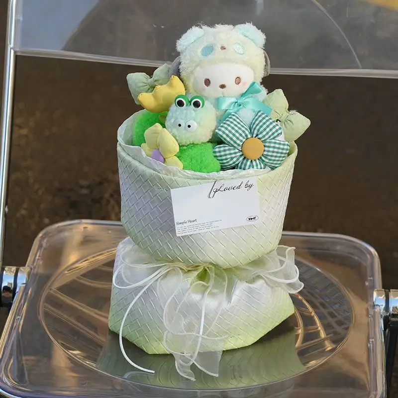 Sanrio полако букет Kuromi Hello Kitty Плюшевая Кукла Kawaii My Melody Cinnamoroll помпон пуриновые мягкие игрушки подарки на день рождения
Sanrio полако букет Kuromi Hello Kitty Плюшевая Кукла Kawaii My Melody Cinnamoroll помпон пуриновые мягкие игрушки подарки на день рождения