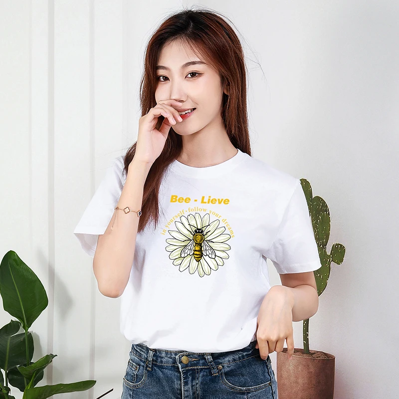 Women Summer Cotton T-shirt Casual Fashion Clothes Ladies Summer Fashion Short Sleeve T-shirt O-Neck Ladies Clothing
Women Summer Cotton T-shirt Casual Fashion Clothes Ladies Summer Fashion Short Sleeve T-shirt O-Neck Ladies Clothing