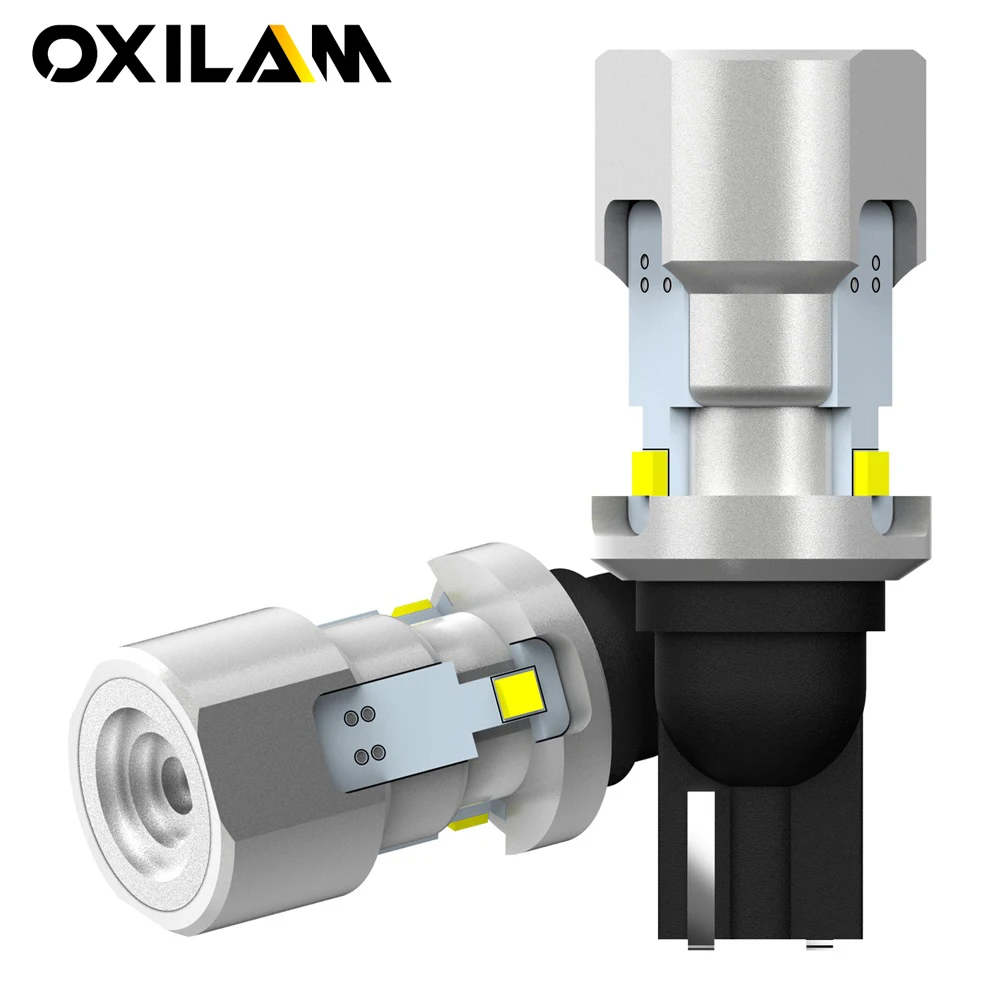 

OXILAM 2Pcs W16W T15 LED Canbus Error Free T16 1200LM 6500K 12V Backup Light Car Reverse Lamp 912 921 Super Bright LED Bulb 360