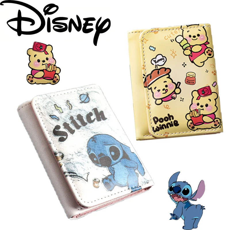 Disney Stitch Winnie Bear Short Wallet Three Fold New Women's Zero Wallet Cute Card Bag Student Supplies Children's Gift
Disney Stitch Winnie Bear Short Wallet Three Fold New Women's Zero Wallet Cute Card Bag Student Supplies Children's Gift