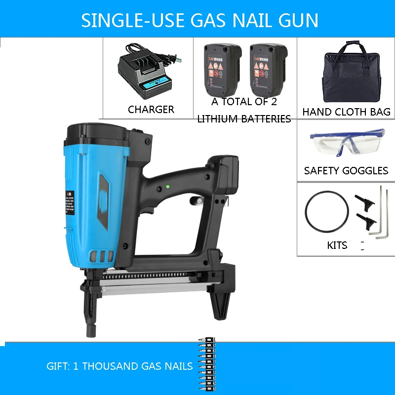 Hydropower Woodworking Steel Nailer Concrete Ceiling Frame Trunk WSQ-01 Rechargeable Single-use Gas Nail Gun
Hydropower Woodworking Steel Nailer Concrete Ceiling Frame Trunk WSQ-01 Rechargeable Single-use Gas Nail Gun