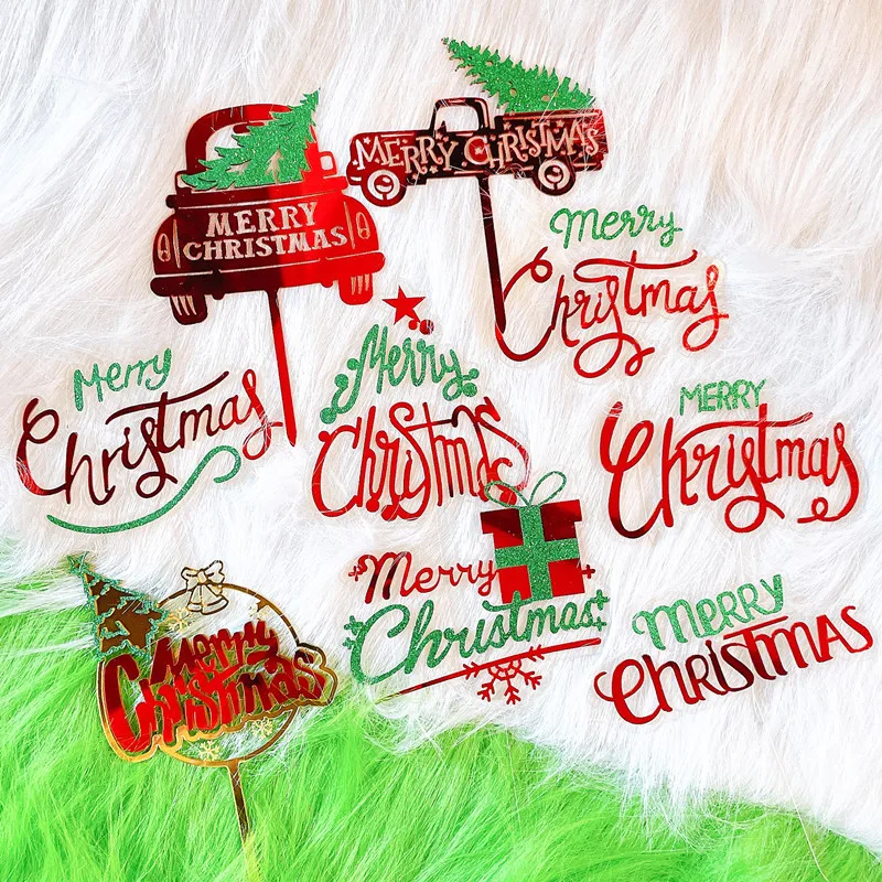 Cake Decorating Supplies Acrylic Merry Christmas XMAS Tree Car Cake Toppers for Happy New Year Baking Dessert Cupcake Sign 
Cake Decorating Supplies Acrylic Merry Christmas XMAS Tree Car Cake Toppers for Happy New Year Baking Dessert Cupcake Sign