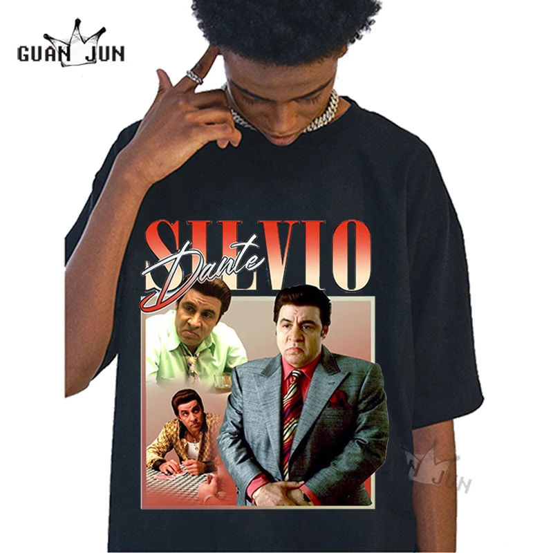 

Мужская футболка SILVIO DANTE, подарок для папы, уличная одежда, футболка унисекс для фанатов сопраноса, мужа или парня, идея подарка, Прямая поставка