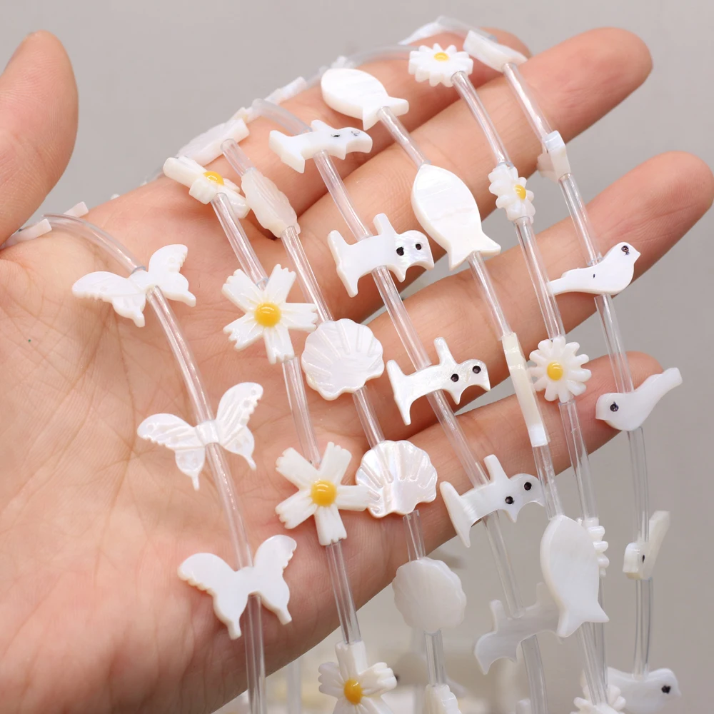 Fine Natural Mother of Pearl Shell Beads Cute Cat Sunflower Loose Bead for Jewelry Making DIY Necklace Earrings Accessories
Fine Natural Mother of Pearl Shell Beads Cute Cat Sunflower Loose Bead for Jewelry Making DIY Necklace Earrings Accessories