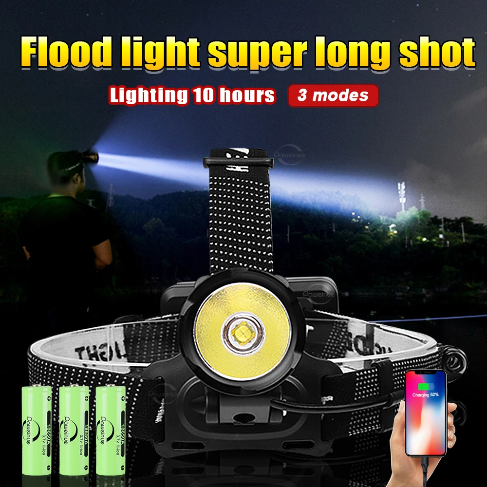 High Power Head Lantern Led Rechargeable High Lumens And Super Bright Head Lantern 18650 Battery 3 Modes Waterproof Headlamp
High Power Head Lantern Led Rechargeable High Lumens And Super Bright Head Lantern 18650 Battery 3 Modes Waterproof Headlamp