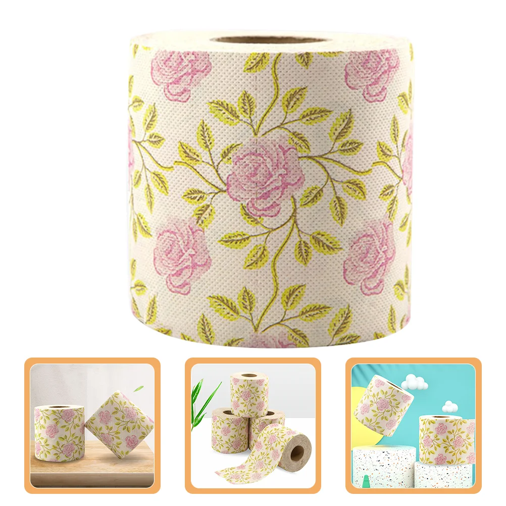 

Printed Toilet Paper Tissue Bathroom Supplies Bulk Towels Dinner Kitchen Bamboo Pulp Tissues Accessory